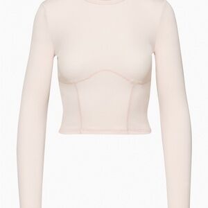 NWT DOVE LONGSLEEVE Aritzia Sunday best shy pink size XS